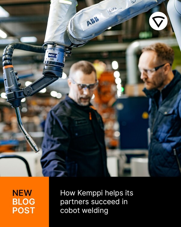 Cobot welding brings speed, precision, and consistency. With Kemppi as your partner, you’ll also get reliability, innovation, and support every step of the way.

Read our latest blog post to learn how we help our partners succeed in cobot welding 👉 Link in bio.

#CobotWelding #KemppiCobot #Kemppi #KemppiWelding #ABB #FANUC #AutomatedWelding #Automation