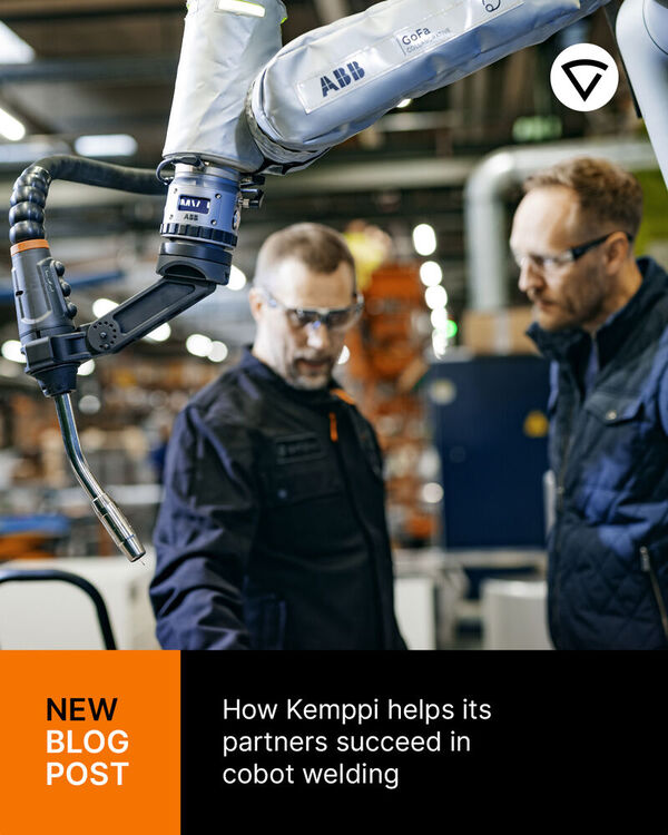 Collaborative robots are transforming welding productivity. But success depends on the right partner.

At Kemppi, we help integrators and manufacturers succeed in cobot welding by combining premium equipment, deep technical expertise, and seamless support. The result: consistent weld quality, improved efficiency, and future-fit solutions.

Read how our partners benefit from our approach 👉

…more