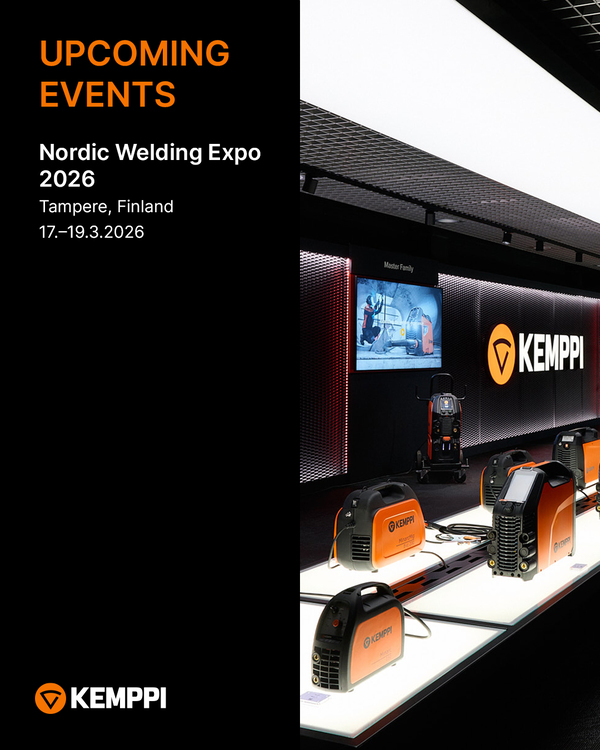 Come meet us at Nordic Welding Expo 2026!

📅 17–19 March 2026
📍 Tampere Sports & Expo, Finland
🧡 Find us in Hall A, stand A101!

Add a welding emoji 👨‍🏭 in the comments if you’re coming!

#Kemppi #NordicWeldingExpo #KemppiWelding