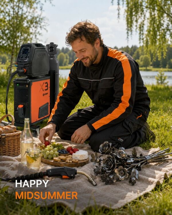 The Midsummer picnic brief said “bring flowers and something that sparks joy...”
Hyvää juhannusta from Kemppi.