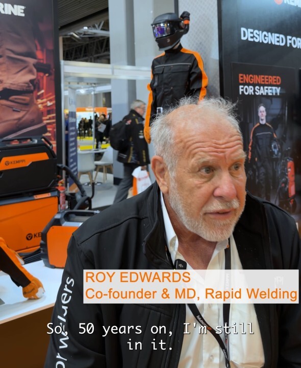 "People don’t buy welding machines; they buy welds. The welds are where their profit is," Rapid Welding & Industrial Supplies Limited co-founder Roy Edwards says.
For Roy, welding’s importance is visible everywhere - in the structures around us and the industries that keep society moving.
Having worked with Kemppi since the company opened in 1990, Roy reflects on five decades in the trade, equipment that keeps working after 25 years, and the future of welding as cobots, laser welding and AI reshape the industry.
…more